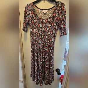 Lularoe Nicole Floral Dress